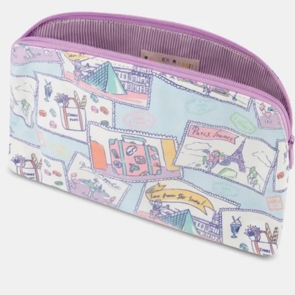 NWT Roller Rabbit Paris Monkey Makeup Bag Size Large *SOLD OUT* - Picture 2 of 5